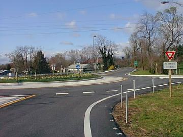 American small roundabout at Baltimore near University